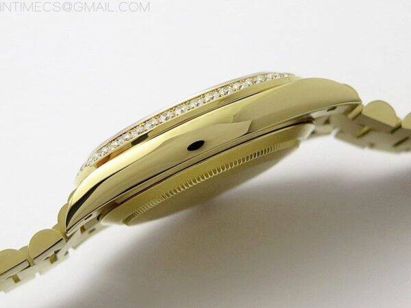 Day Date 40mm 228238 Gain Weight YG/tungsten APSF 1:1 Best Edition Black Dial Sticks Markers on YG President Bracelet A2836 – Bild 25