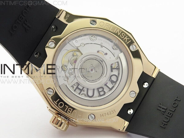 Classic Fusion Orlinski RG Full Diamonds APSF 1:1 Best Edtion Black Faceted Dial on Black Rubber Strap A2892 – Bild 17