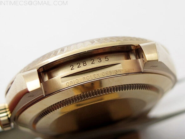Day Date 40mm 228238 Gain Weight RG/tungsten APSF 1:1 Best Edition Brown Dial Sticks Markers on RG President Bracelet A2836 – Bild 24