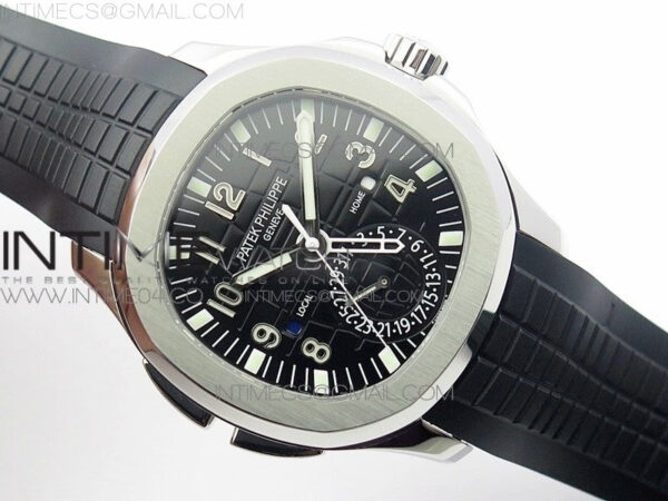 Aquanaut 5164A SS GRF Best Edition Black Dial on Black Rubber Strap A324 – Bild 2