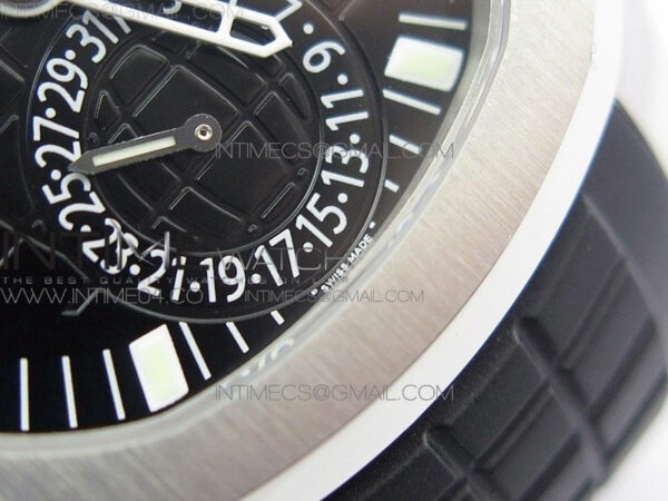 Aquanaut 5164A SS GRF Best Edition Black Dial on Black Rubber Strap A324 – Bild 5