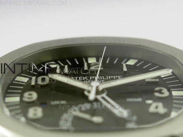 Aquanaut 5164A SS GRF Best Edition Black Dial on Black Rubber Strap A324 – Bild 7