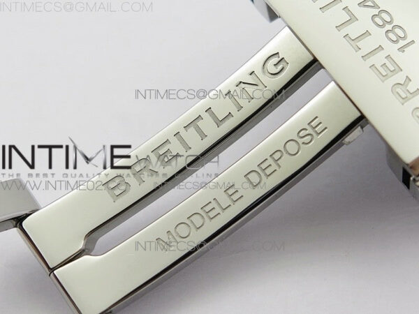 Breitling Blue Gummy Rubber Strap 24/20 + Genuine Clasp – Bild 10