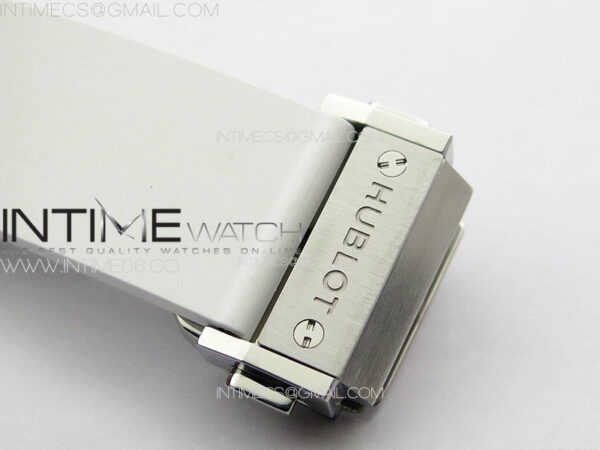 Classic Fusion Orlinski SS Full Diamonds APSF 1:1 Best Edtion White Faceted Dial on White Rubber Strap A2892 – Bild 12
