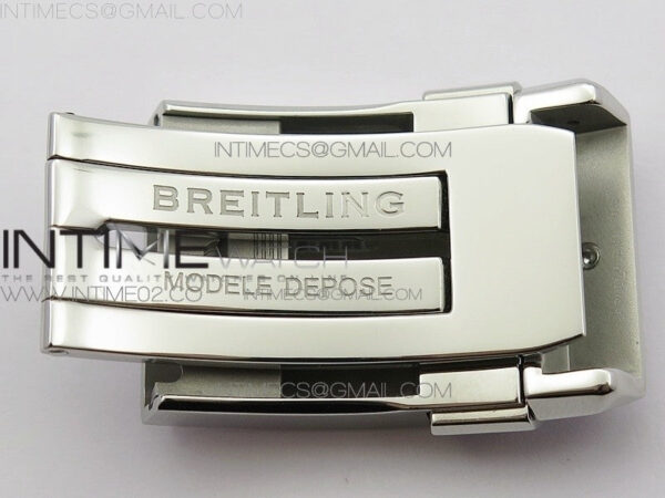 Breitling Blue Gummy Rubber Strap 24/20 + Genuine Clasp – Bild 14