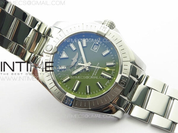 Avenger Automatic 43mm SS B50 Best Edition Green Dial on SS Bracelet A2824 – Bild 4