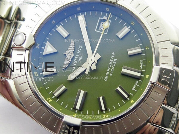 Avenger Automatic 43mm SS B50 Best Edition Green Dial on SS Bracelet A2824 – Bild 2