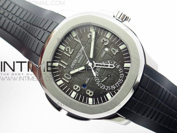 Aquanaut 5164A SS GRF Best Edition Brown Dial on Black Rubber Strap A324 – Bild 2
