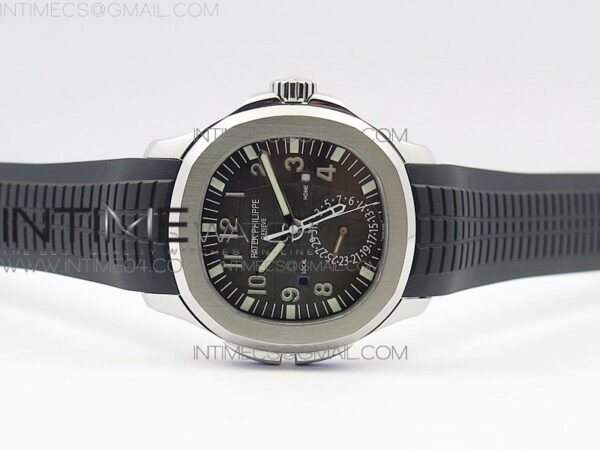 Aquanaut 5164A SS GRF Best Edition Brown Dial on Black Rubber Strap A324 – Bild 3