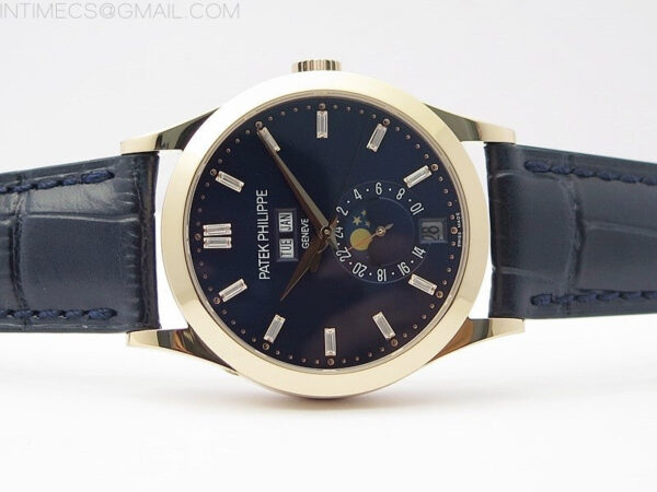 Annual Calendar Complications 5396 RG GRF Best Edition Blue dial T Crystal Markers on Blue leather strap A324 – Bild 3