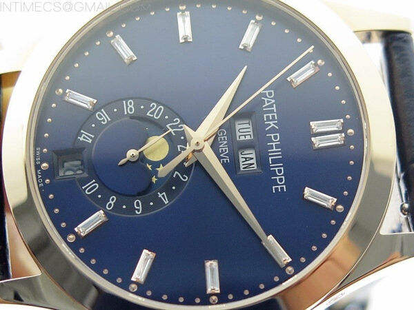 Annual Calendar Complications 5396 RG GRF Best Edition Blue dial T Crystal Markers on Blue leather strap A324 – Bild 4