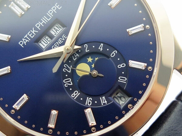 Annual Calendar Complications 5396 RG GRF Best Edition Blue dial T Crystal Markers on Blue leather strap A324 – Bild 5