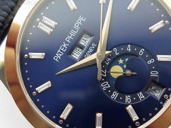 Annual Calendar Complications 5396 RG GRF Best Edition Blue dial T Crystal Markers on Blue leather strap A324 – Bild 7