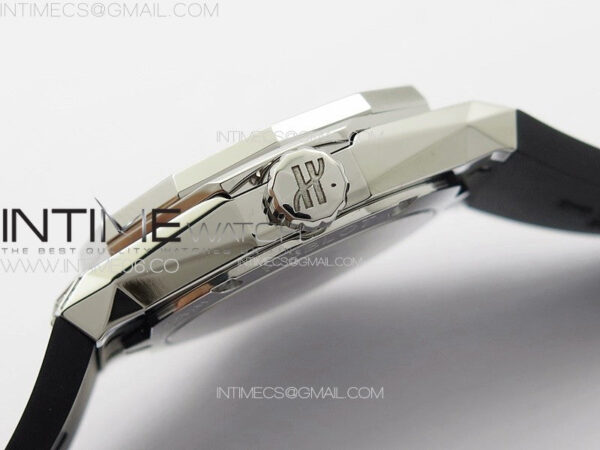 Classic Fusion Orlinski SS Full Diamonds APSF 1:1 Best Edtion Black Faceted Dial on Black Rubber Strap A2892 – Bild 9