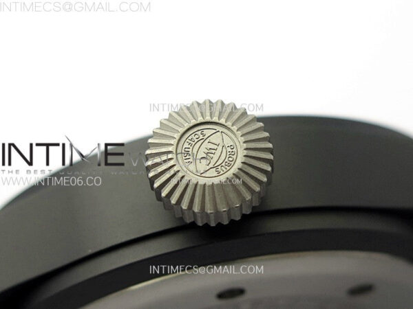 Big Pilot IW329801 Real Ceramic M+F 1:1 Best Edition Black Dial on Green Calfskin Strap SEIKO 8N-24 – Bild 9