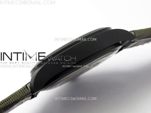 Big Pilot IW329801 Real Ceramic M+F 1:1 Best Edition Black Dial on Green Calfskin Strap SEIKO 8N-24 – Bild 10