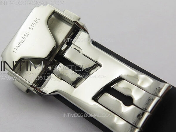 Classic Fusion Orlinski SS Full Diamonds APSF 1:1 Best Edtion Black Faceted Dial on Black Rubber Strap A2892 – Bild 13