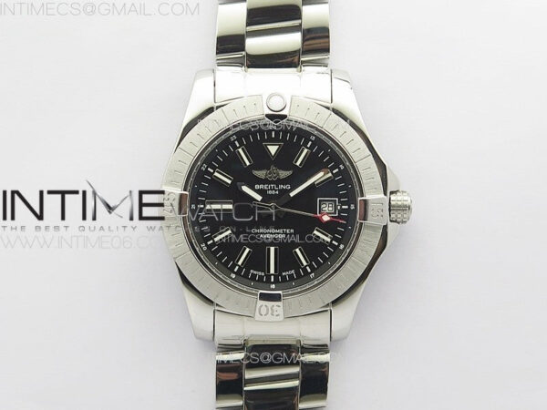 Avenger Automatic 43mm SS B50 Best Edition Black Dial on SS Bracelet A2824