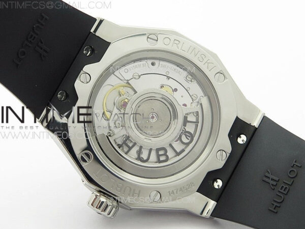 Classic Fusion Orlinski SS Full Diamonds APSF 1:1 Best Edtion Black Faceted Dial on Black Rubber Strap A2892 – Bild 18
