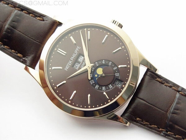 Annual Calendar Complications 5396 RG GRF Best Edition Black dial on Brown leather strap A324 – Bild 2