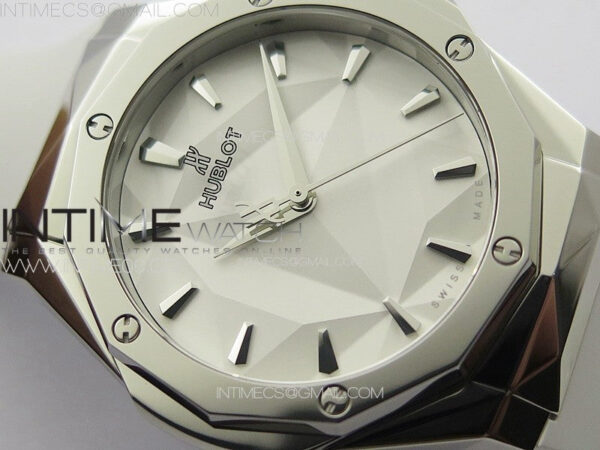 Classic Fusion Orlinski SS APSF 1:1 Best Edtion White Faceted Dial on Black Rubber Strap A2892 – Bild 6