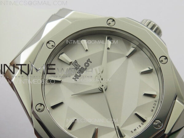 Classic Fusion Orlinski SS APSF 1:1 Best Edtion White Faceted Dial on Black Rubber Strap A2892 – Bild 7