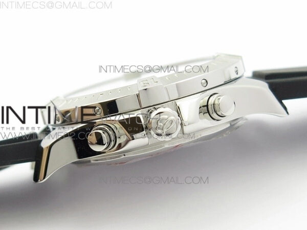 Challenger Chronograph SS White Dial on Rubber Strap A7750 (Free rubber strap) – Bild 7