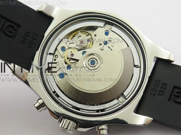 Challenger Chronograph SS White Dial on Rubber Strap A7750 (Free rubber strap) – Bild 12