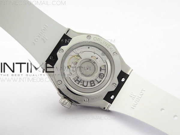 Classic Fusion Orlinski SS APSF 1:1 Best Edtion White Faceted Dial on Black Rubber Strap A2892 – Bild 16