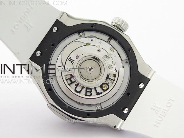 Classic Fusion Orlinski SS APSF 1:1 Best Edtion White Faceted Dial on Black Rubber Strap A2892 – Bild 19