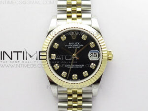 Datejust 31mm 278273 SS/YG BP Best Edition Black Diamond Markers Dial on SS/YG Jubilee Bracelet