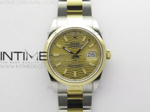 DateJust 36 SS/YG 126203 JDF 1:1 Best Edition New YG Dial on Oyster Bracelet