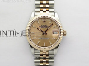 DateJust 31mm 178271 SS/RG APSF Best Edition RG Dial Sticks Markers on Jubilee Bracelet A2824
