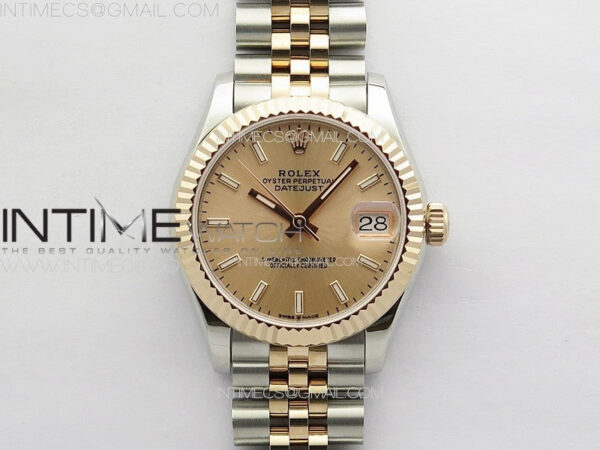 DateJust 31mm 178271 SS/RG APSF Best Edition RG Dial Sticks Markers on Jubilee Bracelet A2824