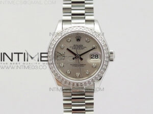 DateJust 28mm SS Diamond Bezel BP Best Edition Silver Dial on SS Bracelet ETA2671