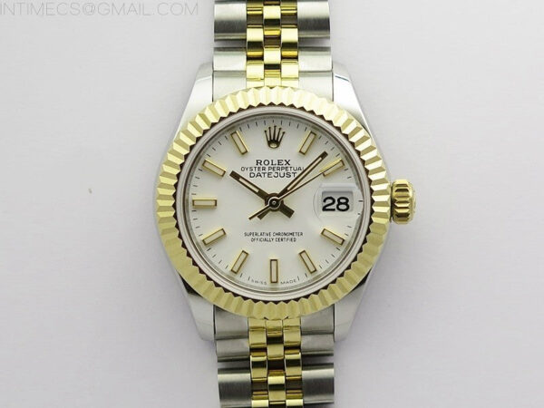 Datejust 28mm 279173 SS/YG BP Best Edition White Sticks Markers Dial on SS/YG Jubilee Bracelet ETA2671