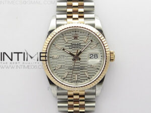 DateJust 36 SS/RG 126231 BP 1:1 Best Edition Silevr Dial on Oyster Bracelet