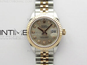 Datejust 28mm 279173 SS/RG BP Best Edition Silver Crystal Markers Dial on SS/RG Jubilee Bracelet ETA2671
