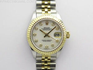 Datejust 28mm 279173 SS/YG BP Best Edition White MOP Crystals Markers Dial on SS/YG Jubilee Bracelet ETA2671