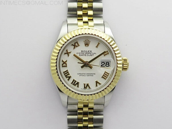 Datejust 28mm 279173 SS/YG BP Best Edition White Roman Markers Dial on SS/YG Jubilee Bracelet ETA2671