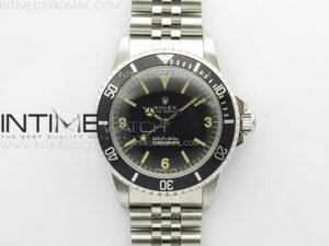 Vintage Submariner 5513 No Date SS B12 Best Edition Black Dial on Jubilee Bracelet A2836 (Style6)