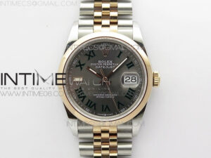 DateJust 36 SS/RG 126201 BP 1:1 Best Edition Gray Dial on Jubilee Bracelet