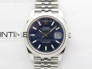 DateJust 41 126334 NTF 1:1 Best Edition 904L Steel Blue Stick Dial on Jubilee Bracelet VR3235