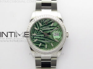 DateJust 36 SS 126234 BP 1:1 Best Edition New Green Dial on Oyster Bracelet