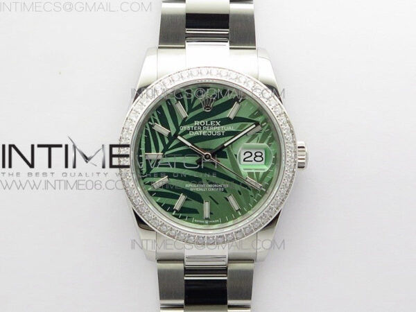 DateJust 36 SS 126234 BP 1:1 Best Edition New Green Dial on Oyster Bracelet