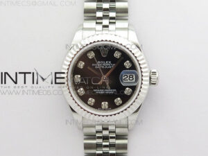 Datejust 28mm 279174 SS BP Best Edition Black Crystal Markers Dial on SS Jubilee Bracelet ETA2671