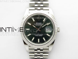 DateJust 41 126334 NTF 1:1 Best Edition 904L Steel Green Stick Dial on Jubilee Bracelet VR3235