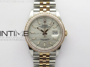 DateJust 36 SS/RG 126281 BP 1:1 Best Edition Silver Dial on Jubilee Bracelet