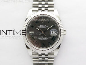 DateJust 41 126334 NTF 1:1 Best Edition 904L Steel Gray Roman Dial on Jubilee Bracelet VR3235