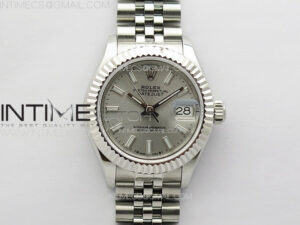 Datejust 28mm 279179 SS APSF Best Edition Silver Dial Sticks Markers on SS Jubilee Bracelet NH05